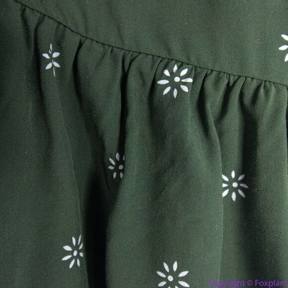 NEW Madewell Pull-On Ruffle Tiered Mini Skirt in Dot Daisies, S - Picture 6 of 16